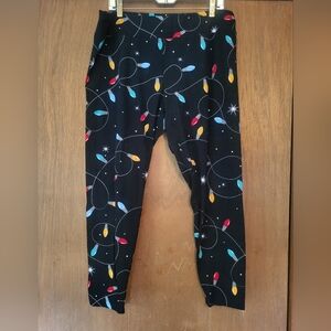 Holiday Time Women's Pajama Pants with Festive Lights, 1X -2X